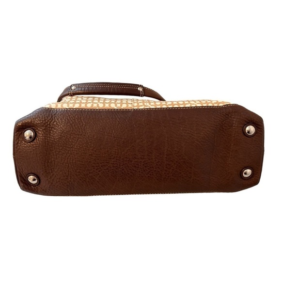 Coach Penelope Op Art Brown Leather Coated Canvas Purse - Picture 6 of 16